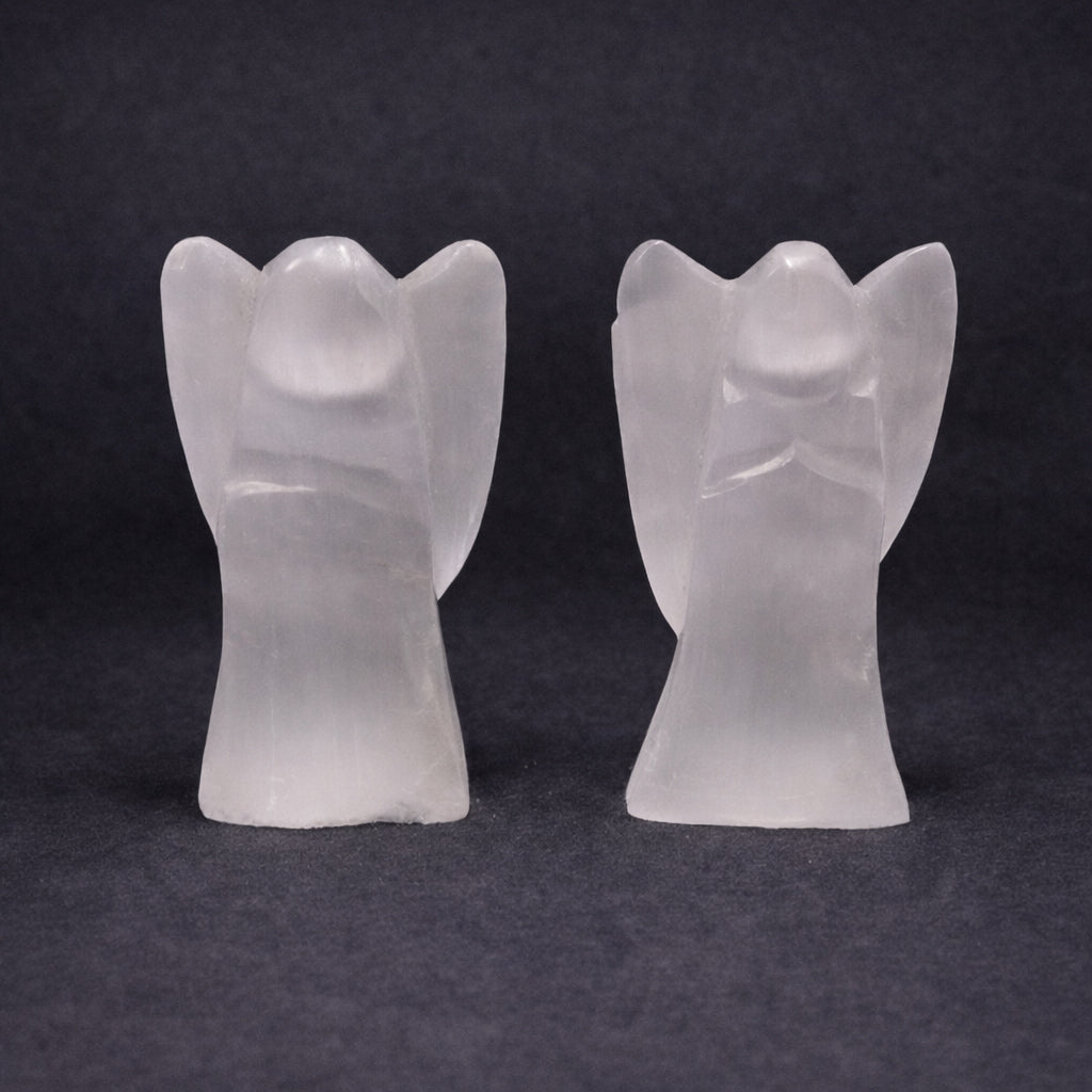selenite angel crystal for calm energy