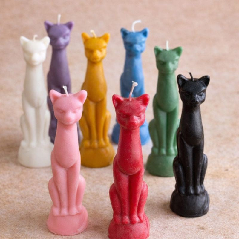 Cat figurine Soy Candle - | Colour Option Available