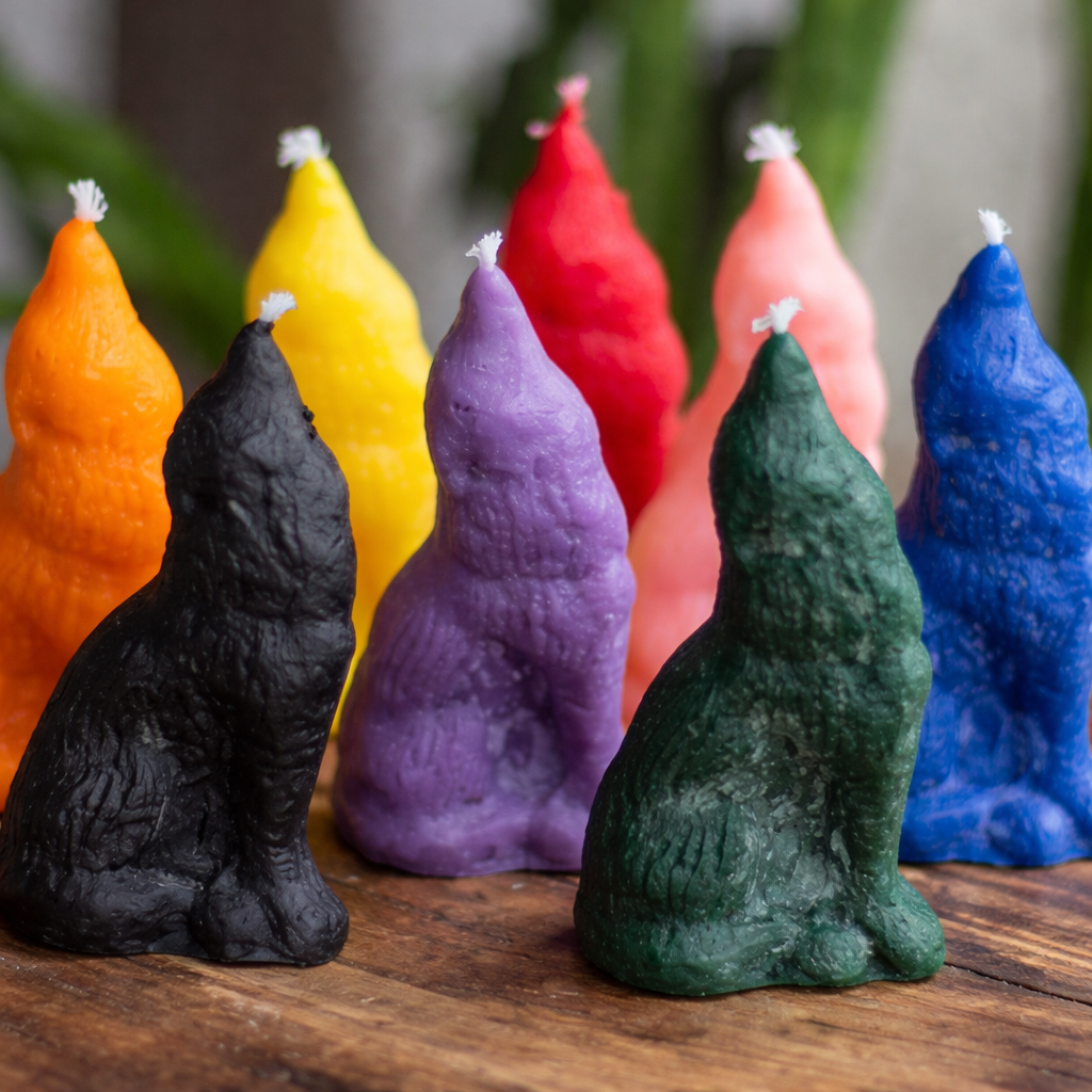 Howling Wolf Figurine Candles | Colour Option Available
