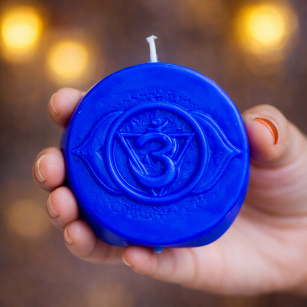 Indigo Third eye Decorative Candle
