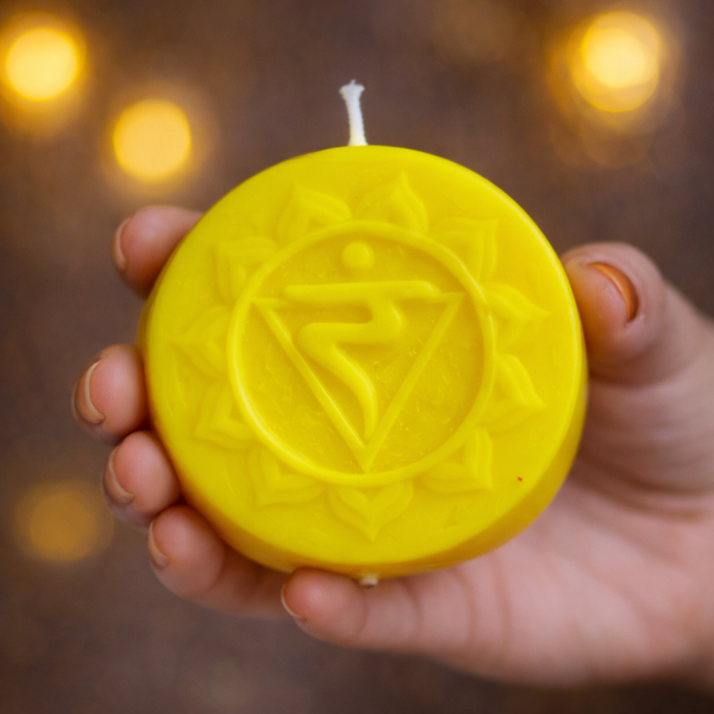Yellow Solar Plexus Decorative Soy Candle - Pack of 1 | Soy Wax