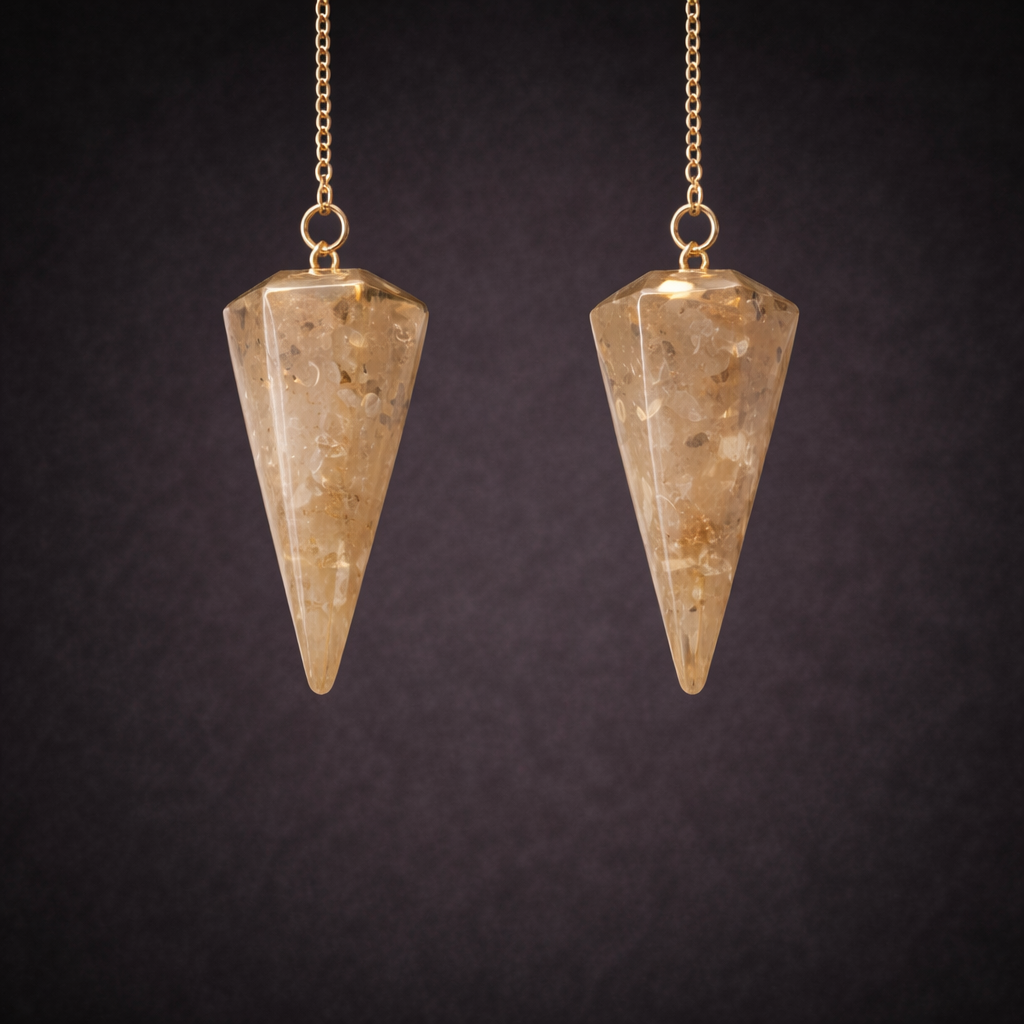 Clear Quartz Organ Pendulum