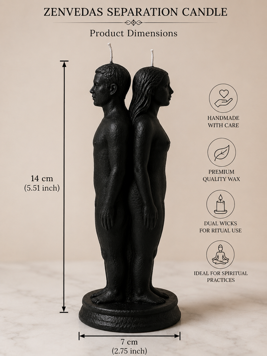 ZENVEDAS Black Separation Candle