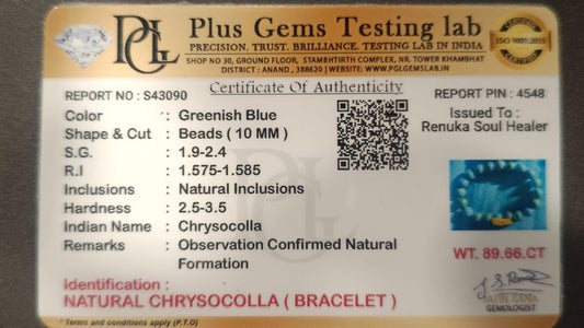 Chrysocolla Bracelet