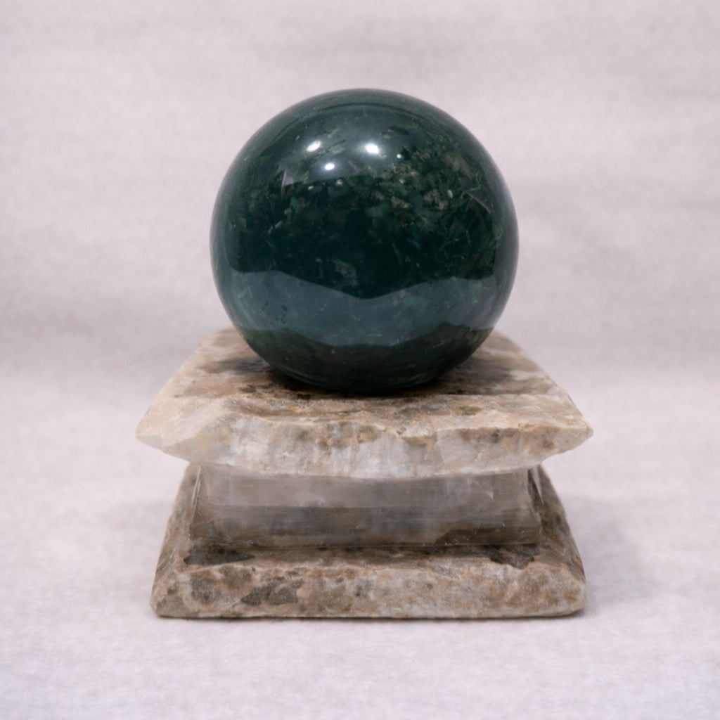 green jade sphere for harmony emotional balance and peace
