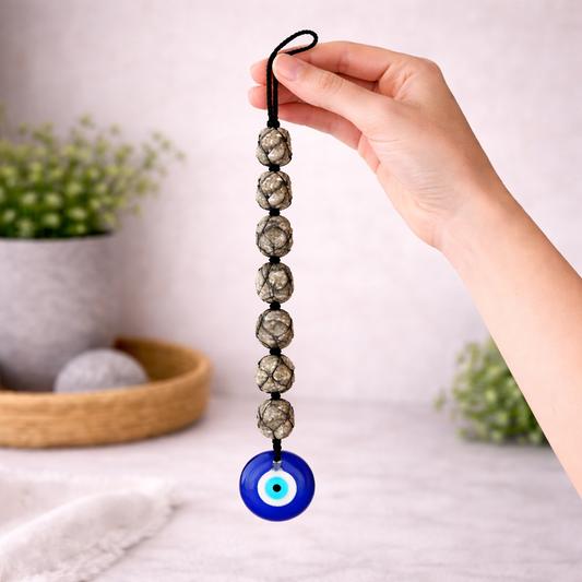 Pyrite Hanging With Evil Eye