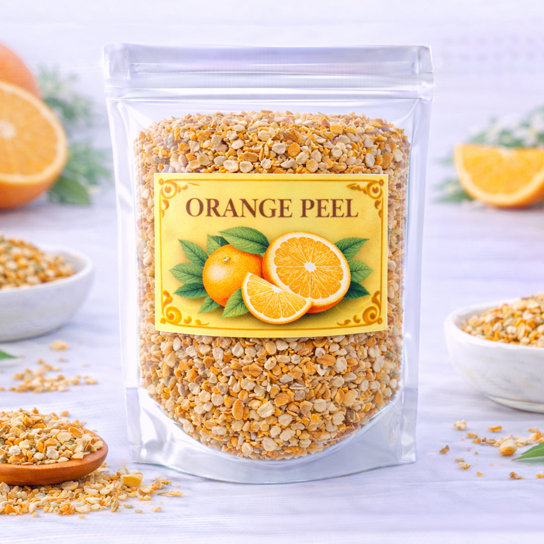 orange peel for freshness joy and uplifting energy
