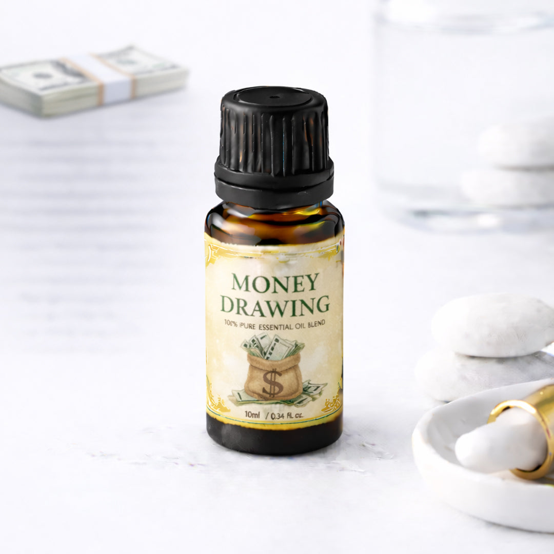 money drawing oil for prosperity flow and abundance