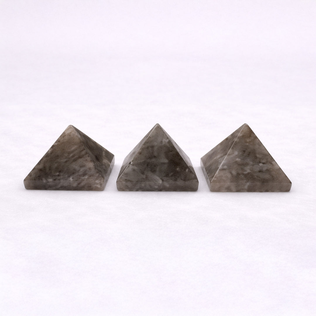 Smoky quartz crystal pyramid for decor