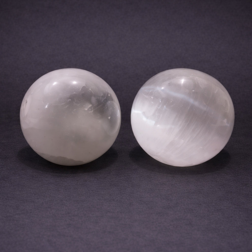 selenite ball for energy cleansing and mental clarity