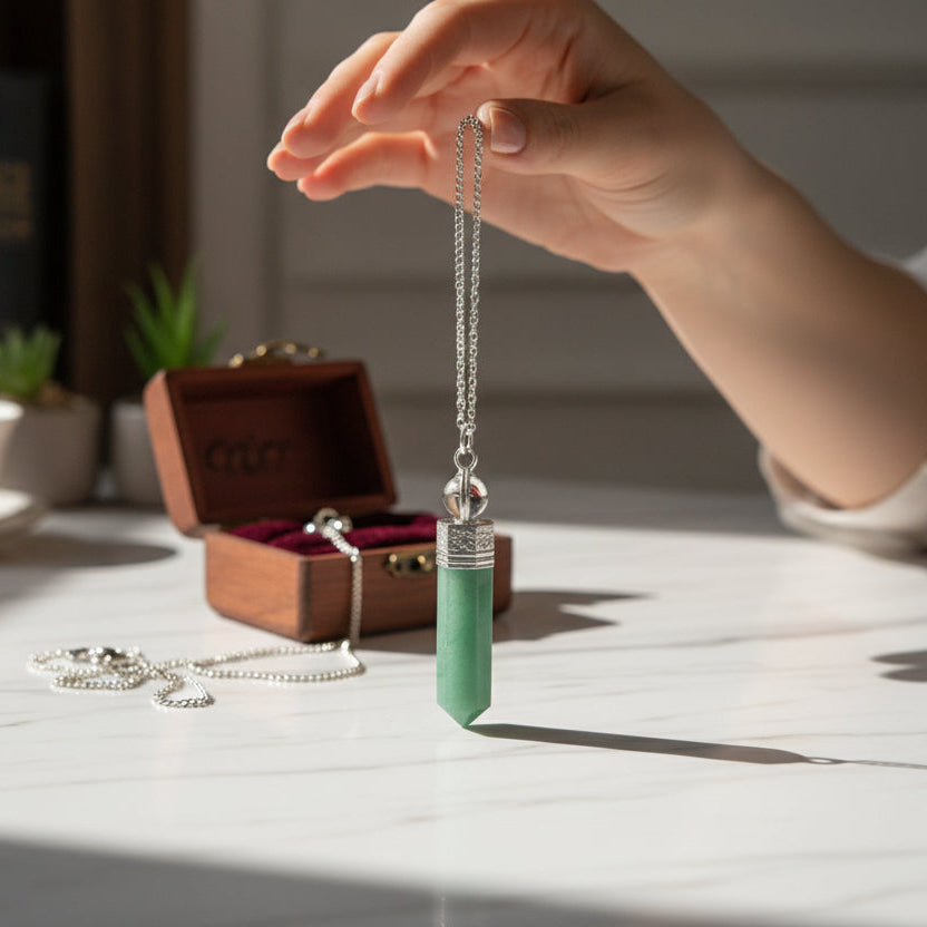 Green Aventurine Crystal Pendulum