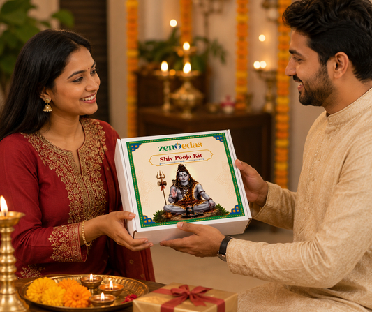 ZENVEDAS Complete Shiv Pooja Kit with Shiv Chalisa