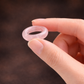 Natural rose quartz gemstone