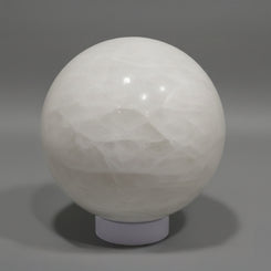 clear quartz sphere for calm focus and healing energy