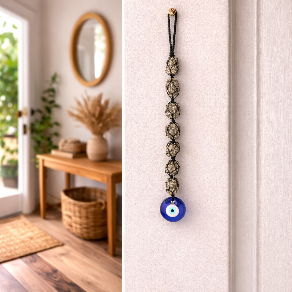 Pyrite Hanging With Evil Eye