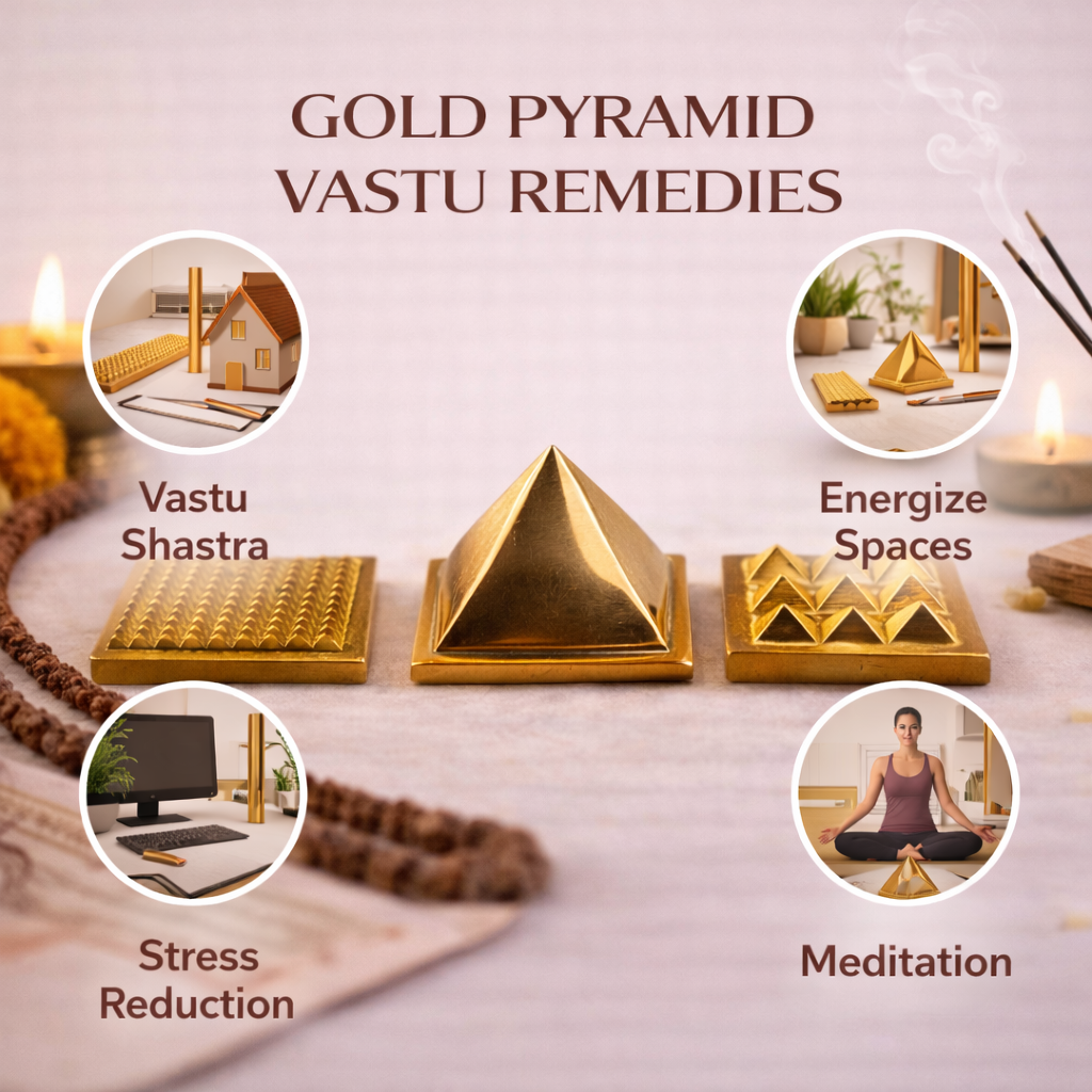 Brass Three Layer Pyramid