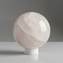 clear quartz crystal sphere for mental focus and cleansing
