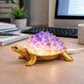 Natural amethyst crystal turtle