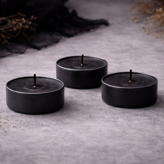 banishing intention tealight set for clearing unwanted energy