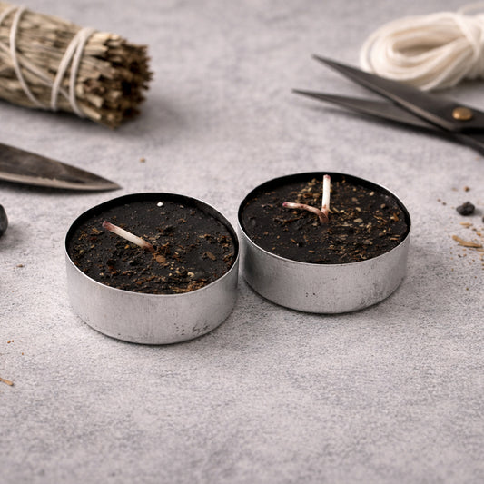 cord cutting intention tealight for emotional release