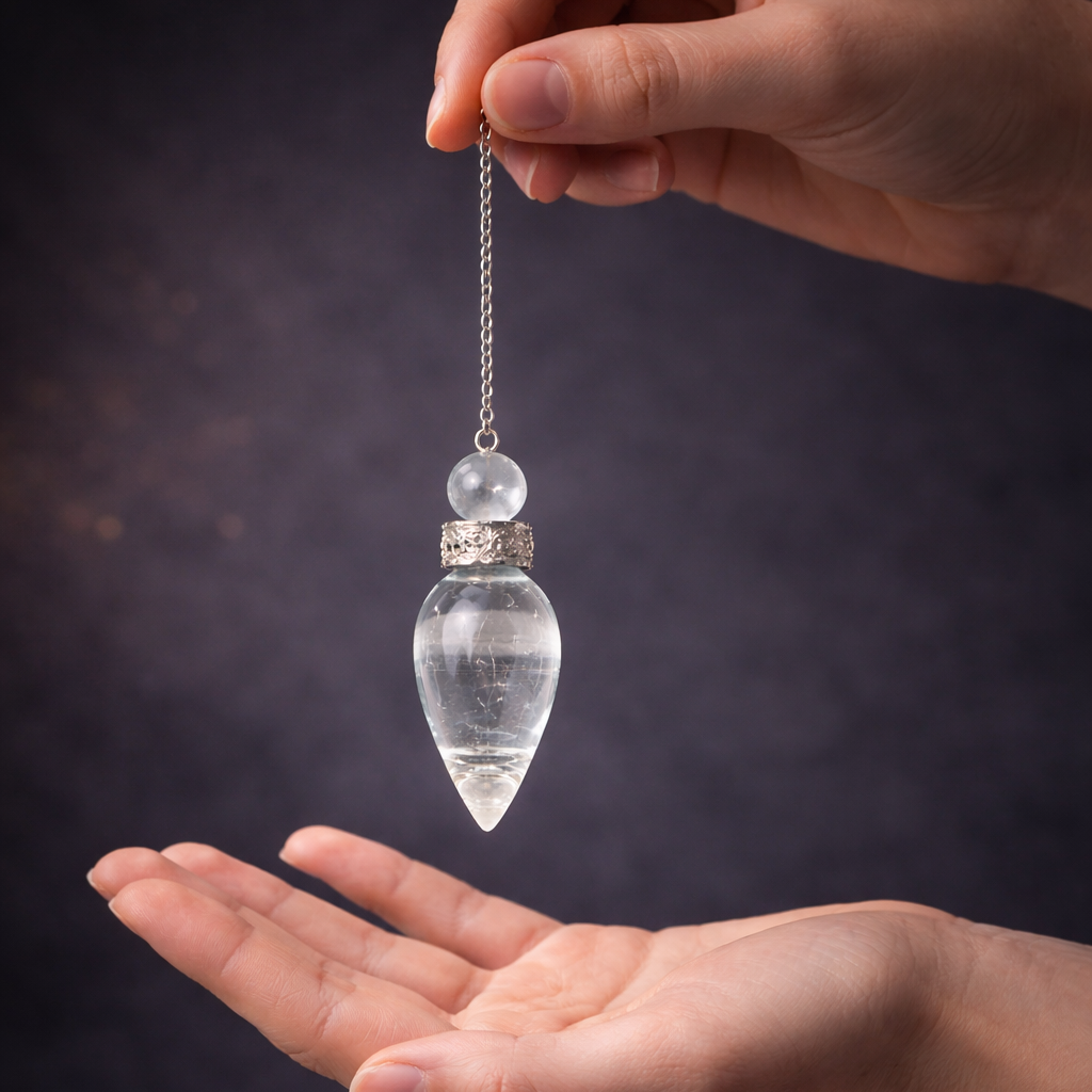 Clear Quartz Pendulum for Dowsing & Energy Balance – Zenvedas