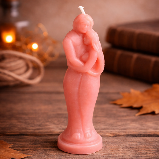 Couple Beeswax Candle | Colour Option Available
