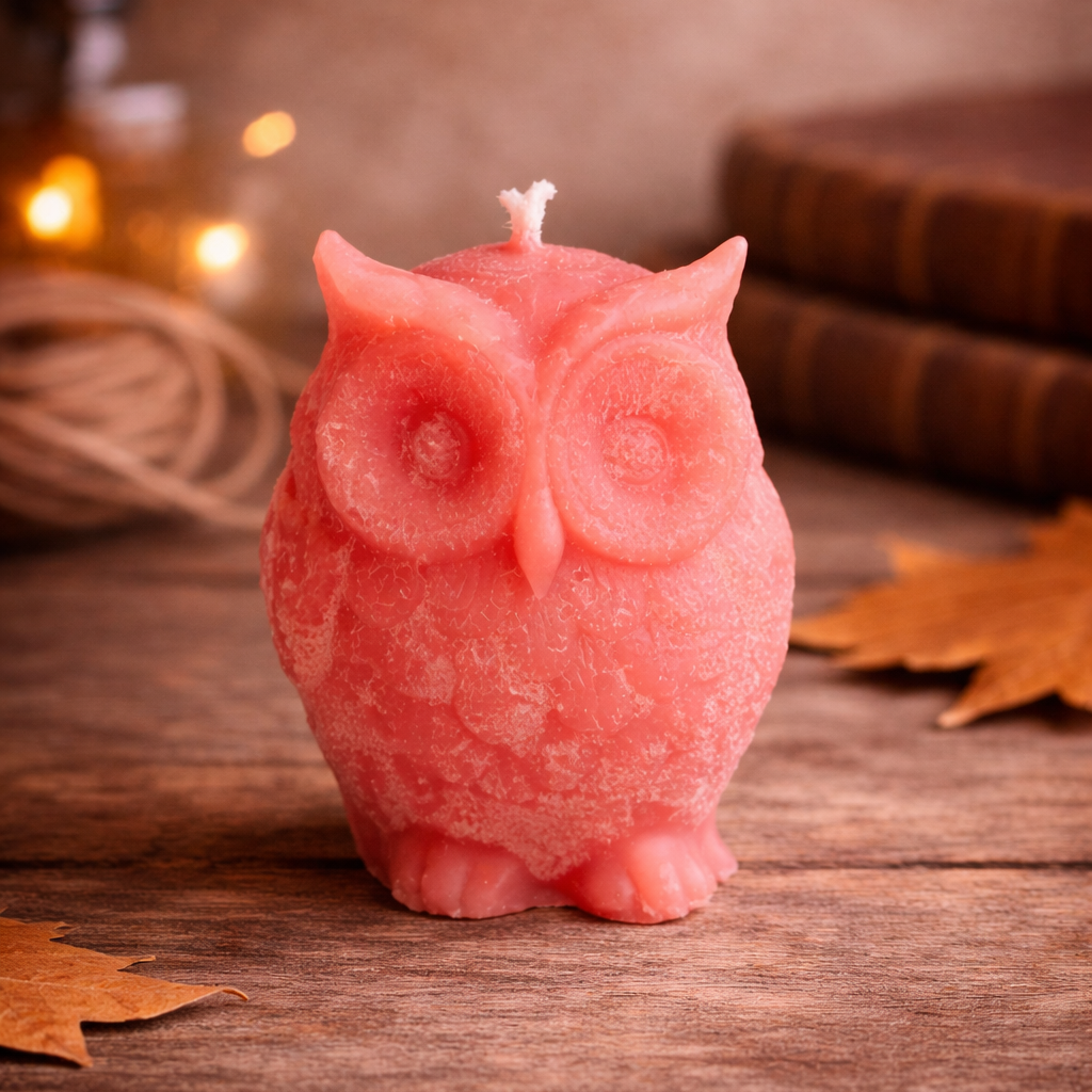 Owl Figurine Candle