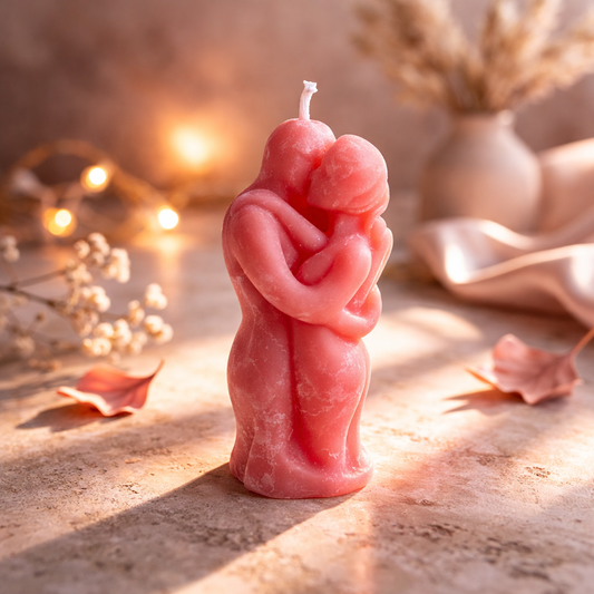 Hugging Couple Figurine Candles