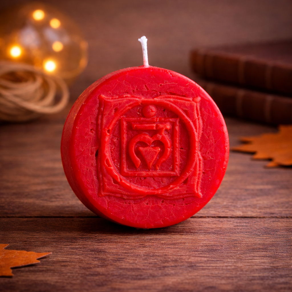 Red Root Chakra Decorative Candle