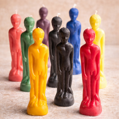 Male Figurine Beeswax Candle | Colour Option Available