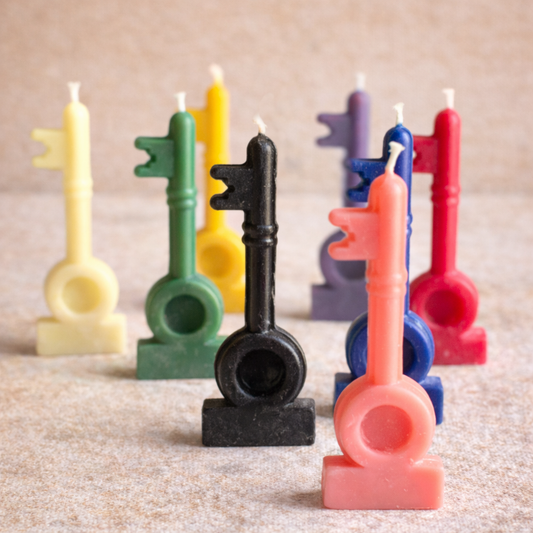 Key Figurine Beeswax Candle | Colour Option Available