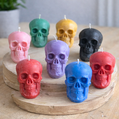 Medium Size Skull Soy Candle - | Colour Option Available