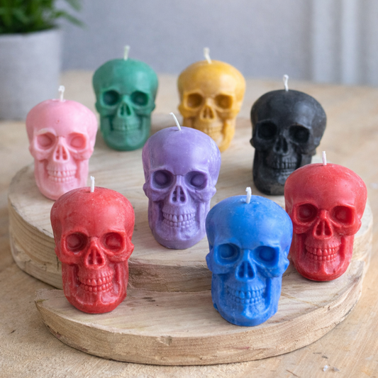 Medium Size Skull Soy Candle - | Colour Option Available