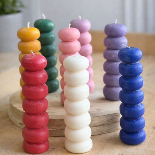 Seven Knob Soy Candle | Colour Option Available