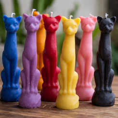 Beeswax Cat figurine Candles | Colour Option Available