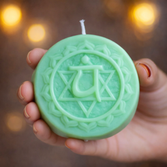 Green Heart Chakra Decorative Candle