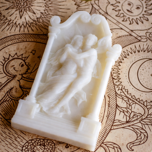 Eros & Psyche Decorative Candle - Unscented | Pack of 1 | Soy Wax