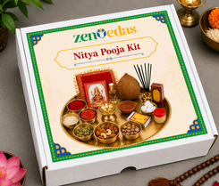 ZENVEDAS Complete Nitya Pooja Kit with Aarti Sangrah