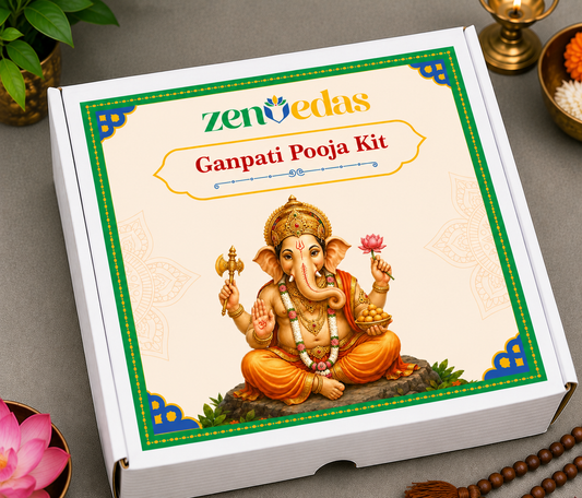 Ganesh Pooja Kit (Dupatta and Aasan for 1 feet Ganpati)