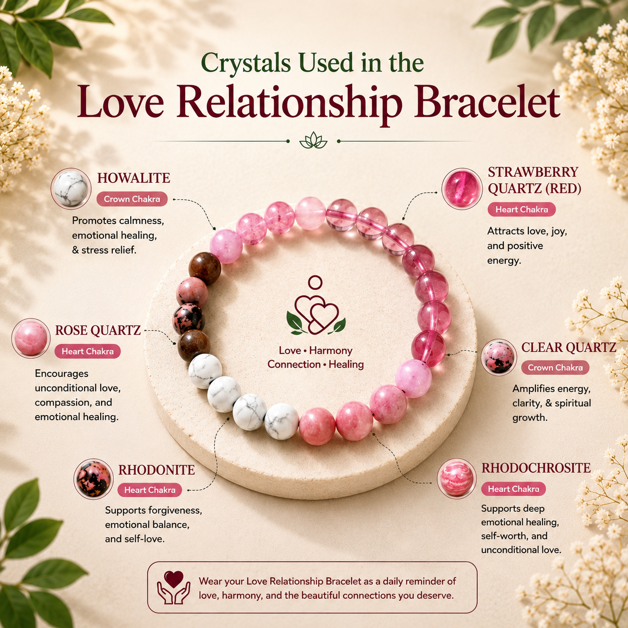 Love Relationship Bracelet / Black magic and nagative Remover Bracelet