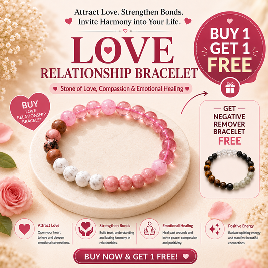 Love Relationship Bracelet / Black magic and nagative Remover Bracelet