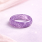 Natural purple amethyst ring