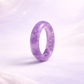 Natural purple amethyst ring