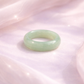 Green jade band ring