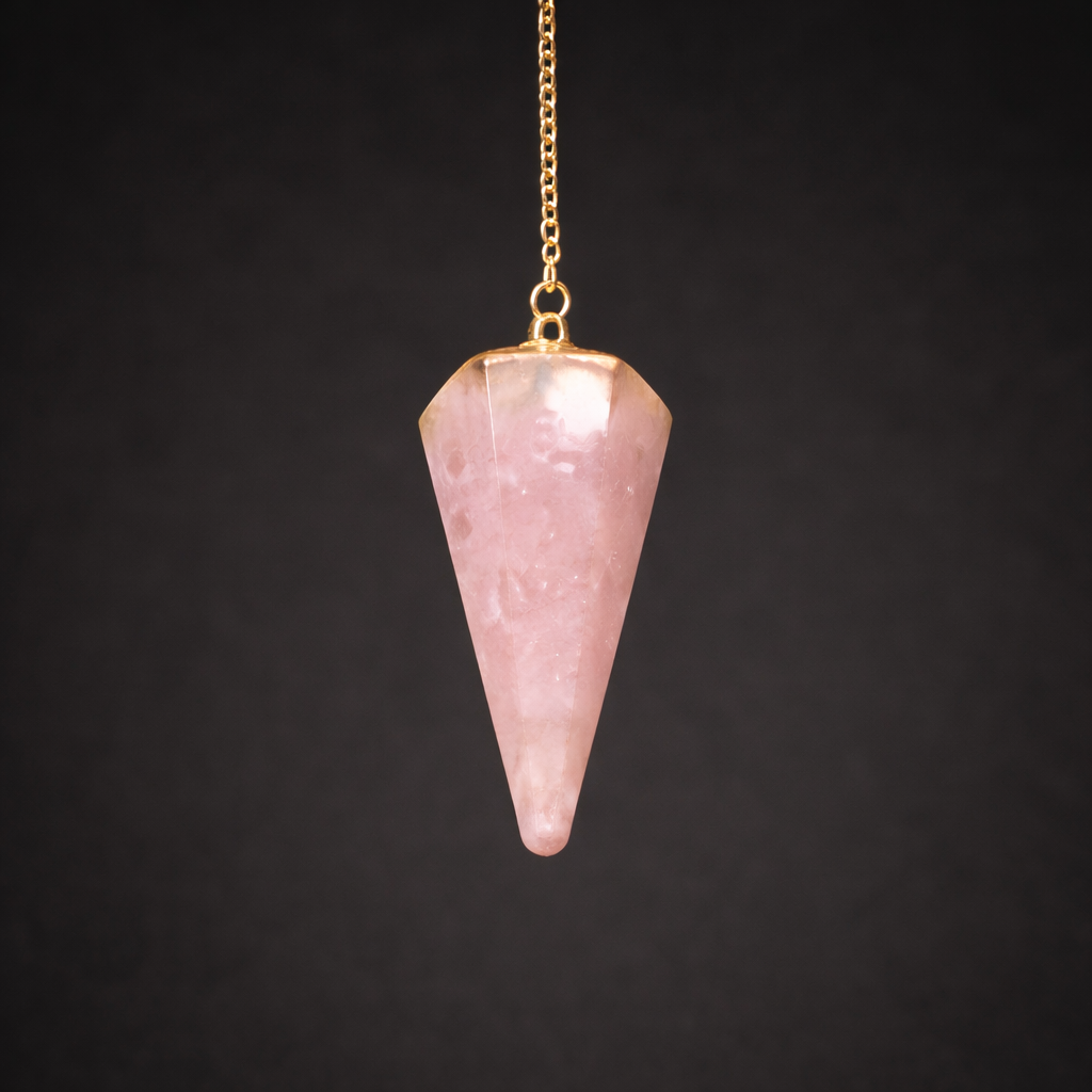 Rose Quartz Organ Pendulum