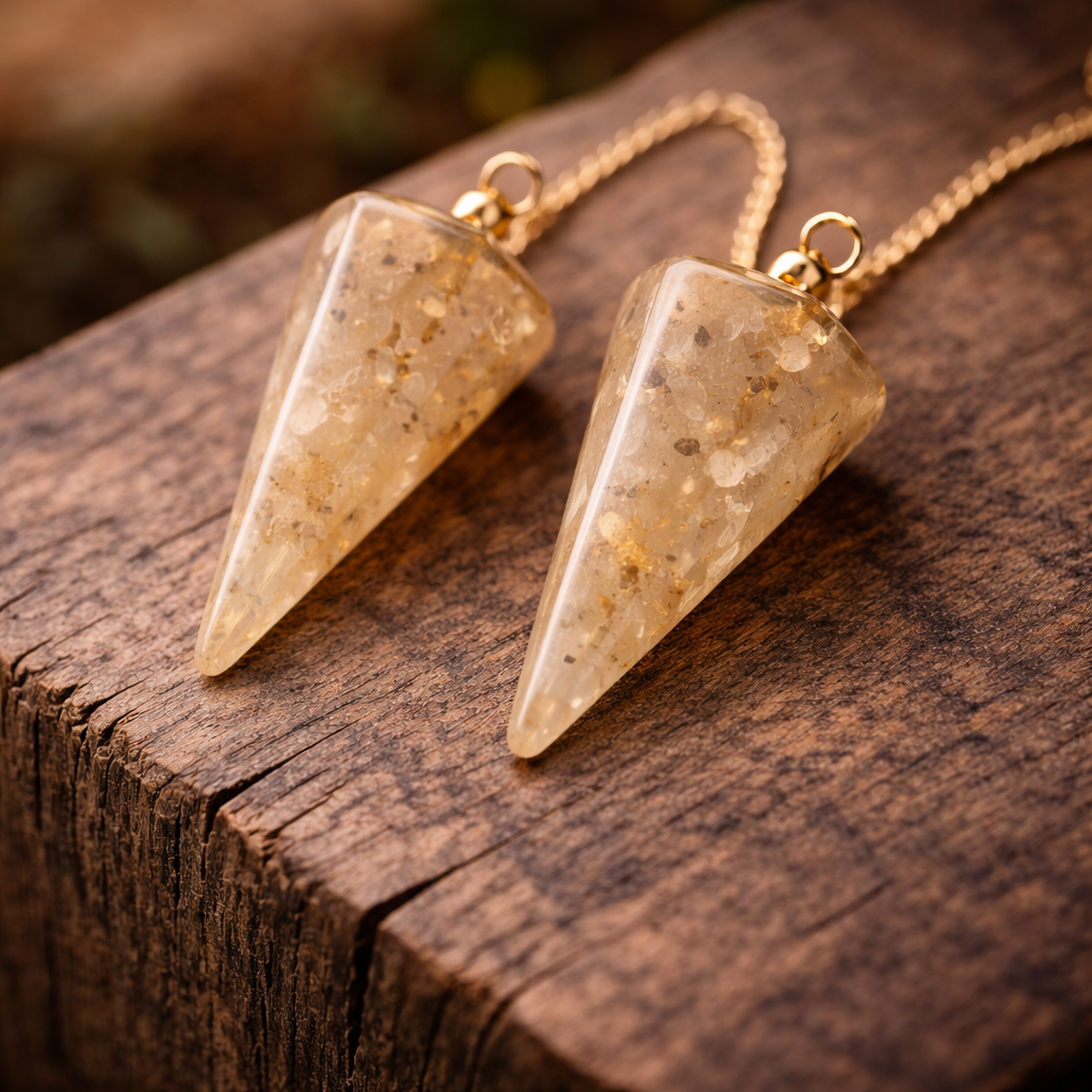 Clear Quartz Organ Pendulum