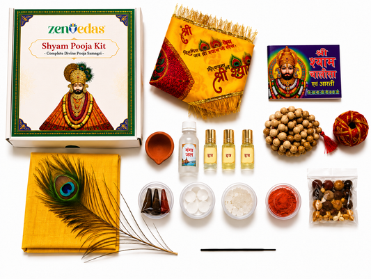 ZENVEDAS Complete Shyam Pooja Kit with Shyam Chalisa