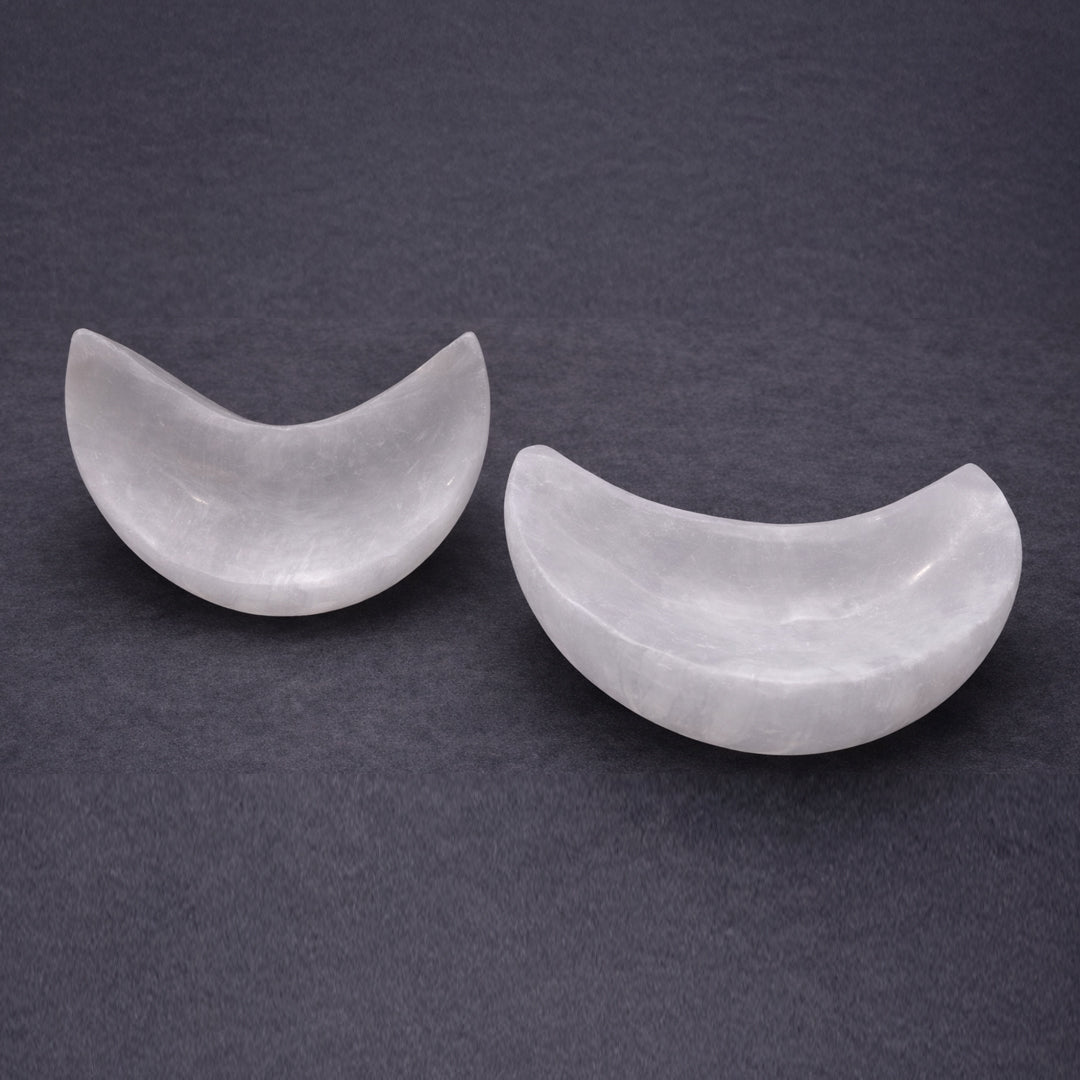 selenite moon bowl for calm and emotional balance