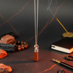 carnelian natural pencil pendulum