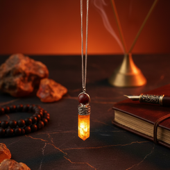 natural red carnelian pendulum